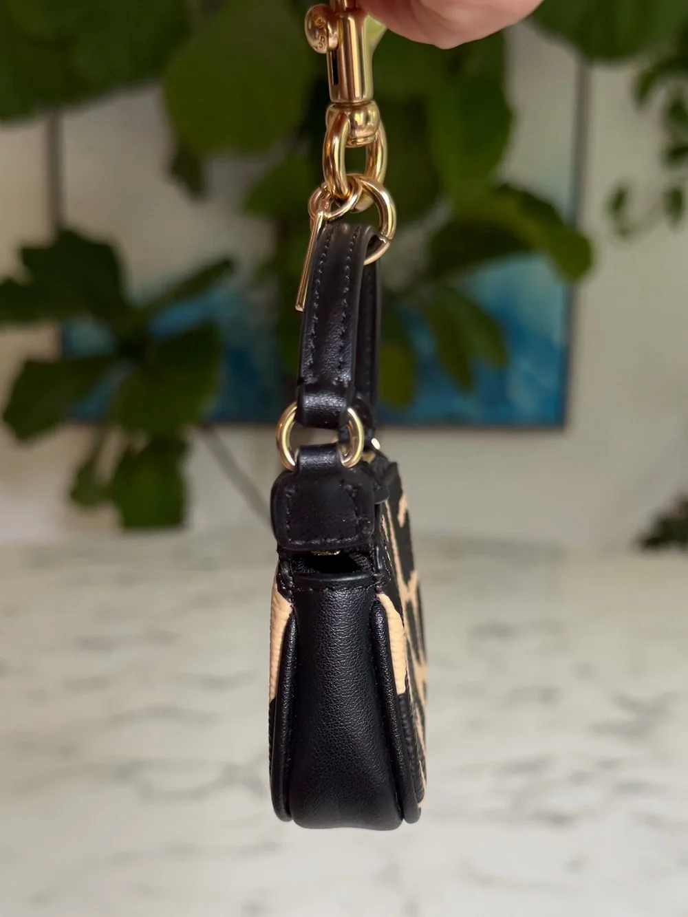 Coach Mini Nolita Bag Charm With Leopard Print CX073 Key Chain
